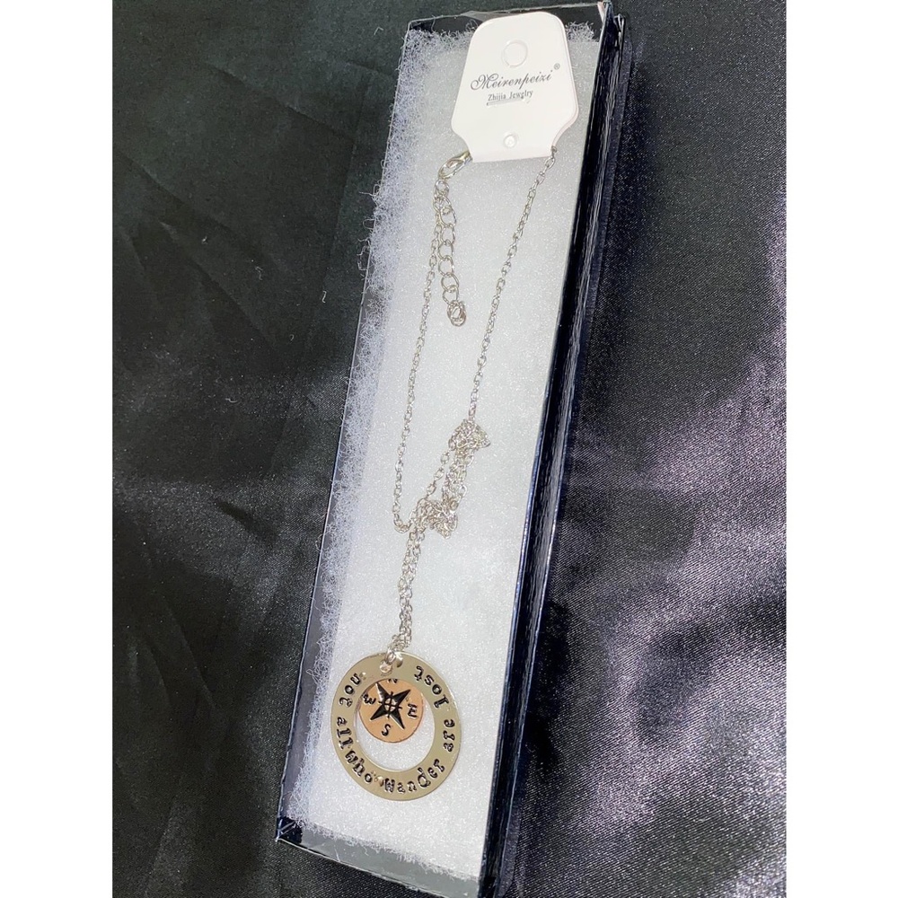 “Not all who wander are lost” necklace